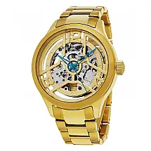 Relógio Automtico Winchester 784 com Mostrador Dourado e Fivela de Ao Inoxidvel Dourada, Stuhrling