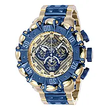 Relógio masculino Invicta Reserve , dourado, azul escuro 38503