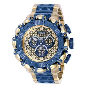 Relógio masculino Invicta Reserve , dourado, azul escuro 38503