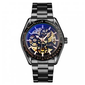 Relógio Masculino Invicta Objet D Art Automático com Mostrador Esqueleto 42mm, Preto 49503