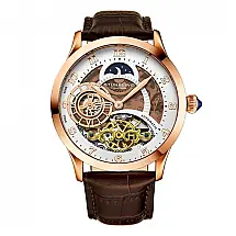 Relógio Masculino Stuhrling Radiant 925 Automático 44mm, Marrom
