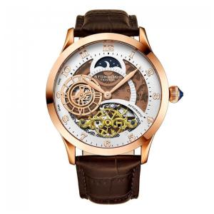 Relógio Masculino Stuhrling Radiant 925 Automático 44mm, Marrom