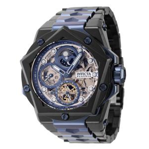 Relgio Masculino Reserva Helios Automtico - 54mm. Preto. Azul Escuro 44603