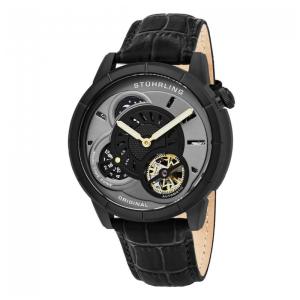 Relógio Masculino Stuhrling Tesla 686 Automático 45mm, Preto