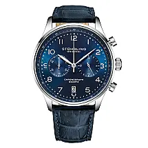 Relógio Masculino Stuhrling GR1 Q 896 Quartzo 42mm com Cronógrafo, Azul