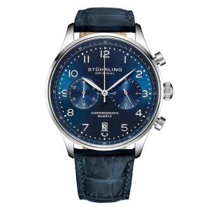 Relógio Masculino Stuhrling GR1 Q 896 Quartzo 42mm com Cronógrafo, Azul