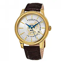 Relógio Masculino Stuhrling Sinfonia 787 Quartzo 42mm, Marrom e Dourado