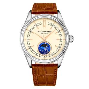 Relógio Masculino Stuhrling Celestia 897 Quartzo 42mm, Marrom