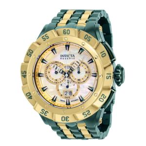 Relgio masculino Ripsaw Swiss Ronda 5050.C calibre com mostrador em madreprola - 54 mm. Ouro. Verde 38803