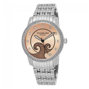 Relógio Feminino Stuhrling Coronet 569 Quartzo 37mm, Prata Clássico