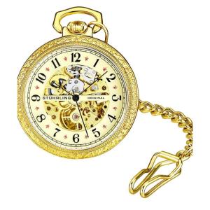 Relógio de Bolso Masculino Stuhrling Consul 979 48mm, Dourado