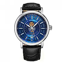 Relógio Masculino Stuhrling Dueto 899 Quartzo 42mm, Preto e Azul
