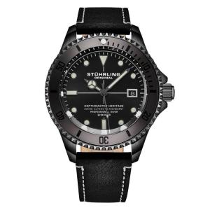 Relógio Masculino Stuhrling 883HB.03 Automático 42mm, Preto