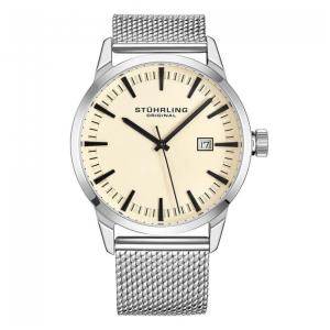 Relógio Masculino Stuhrling Ascot 555M Quartzo 42mm, Prata