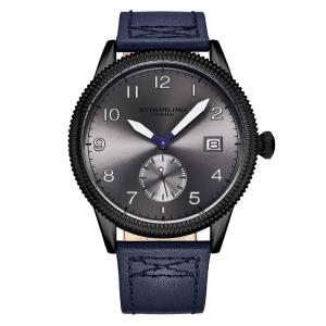 Relógio Masculino Stuhrling Aviator 4011 Quartzo 44mm, Azul