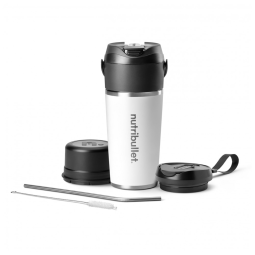 Liquidificador Portátil Ideal para Viagens com Alça de Transporte e Carregamento por USB-C, Nutribullet, Branco