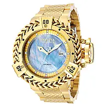 Relógio Masculino Automático Reserve Herc com Mostrador em Madrepérola, Invicta 36313, Dourado