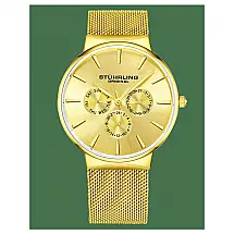 Relógio Masculino Stuhrling Monaco 3931 Quartzo 39mm, Dourado