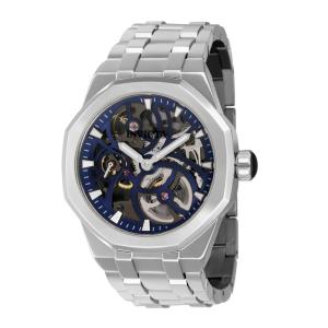 Relógio Masculino Mecânico Objet D Art com Pulseira em Aço Inoxidável, Invicta 40413, Prata