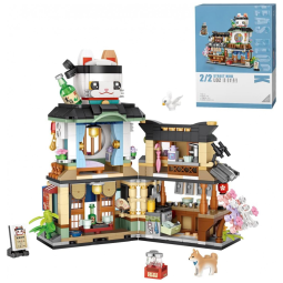 WANZ Kit de Construção Rua Japonesa Street View Izakaya com 789 Peças para 12 Anos ou mais