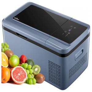 Mini Geladeira Automotiva kealive, Portátil, 12 , 24V DC e 110V AC, 18L, Azul