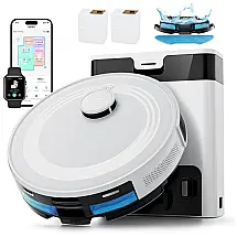 Robô Aspirador Lefant M2 Pro LiDAR 2 em 1 com Base Esvaziamento Automático 90 Dias 5500Pa Bateria 140min