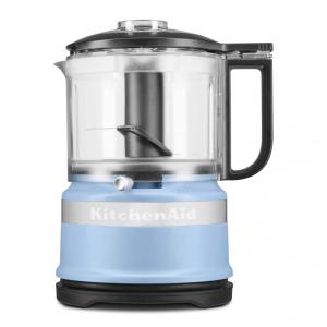 Processador de alimentos mini KitchenAid 3,5 xícaras azul pastel com 2 velocidades, função pulsar e tigela com bico vertedor, 110V