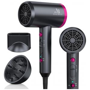 Secador de Cabelo com Difusor para Cabelos Cacheados, 1800W Secador Iônico para Mulheres e Homens, Secagem Rápida, Leve, Baixo Ruído