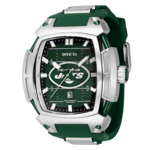 Relgio masculino NFL New York Jets - 53 mm. Ao. Verde 42813