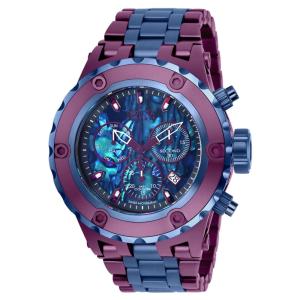 Relgio masculino de calibre Reserve Speciality Subaqua Swiss Ronda Z60 - 52 mm. Azul escuro. Borgonha ZG-25913