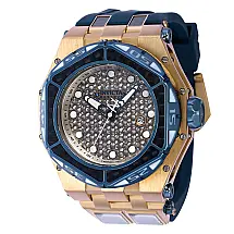 Relógio Masculino Automático Reserve Carbon Hawk, Invicta ZG 38913, Azul, Bege e Preto