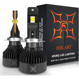 HIKARI VisionPlus Kit Xenon Lâmpadas LED Branca 15000 Lumens 6000K, 100W, H7, 2 Peças