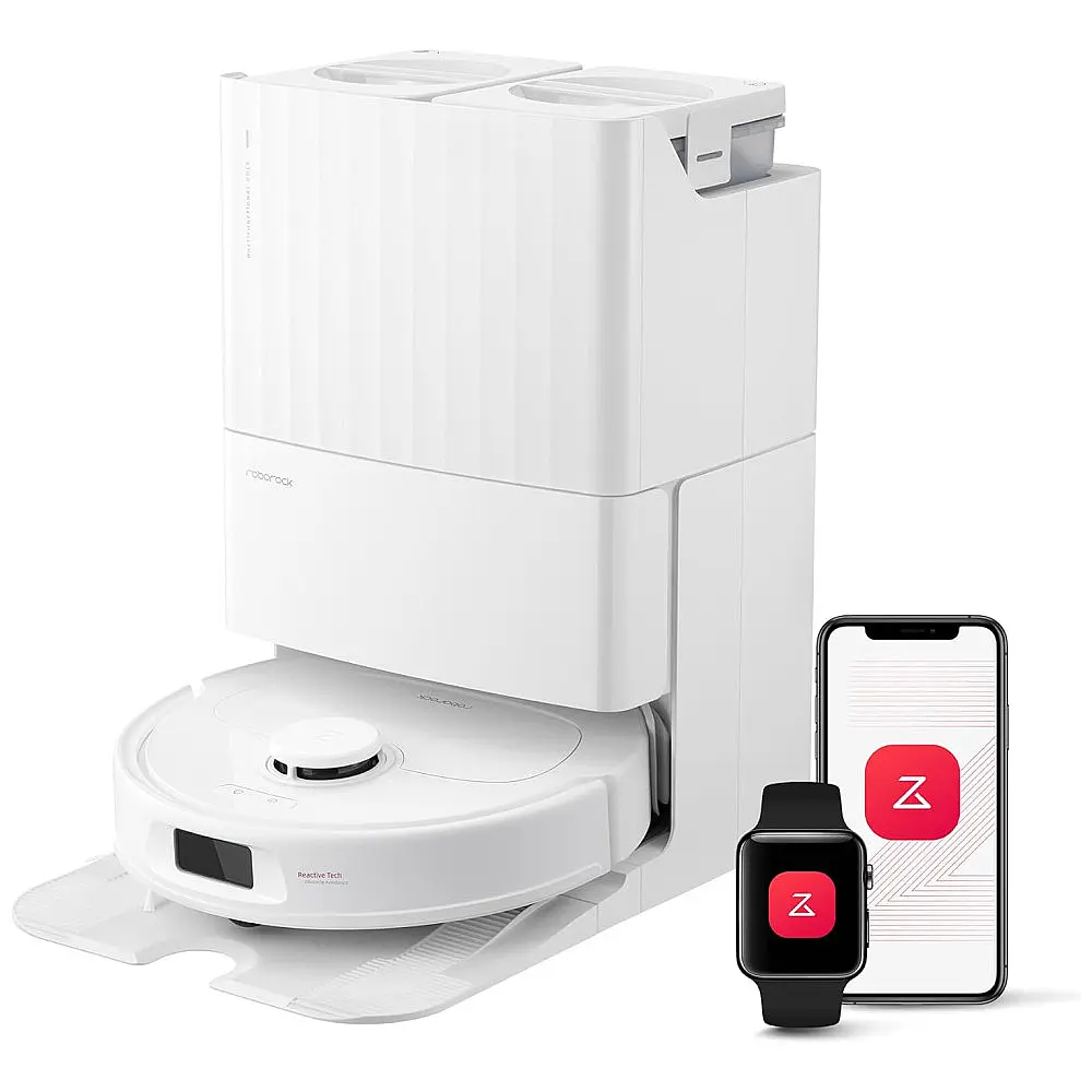 Roborock Qrevo S: Aspirador Robô e Esfregão Automático com 7000Pa, Autolimpeza e Lavagem, Recarga Automática, Elevação de 10mm.