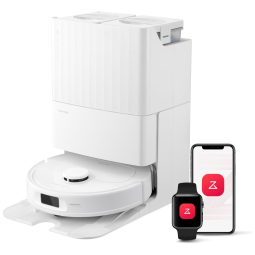 Roborock Qrevo S: Aspirador Robô e Esfregão Automático com 7000Pa, Autolimpeza e Lavagem, Recarga Automática, Elevação de 10mm.