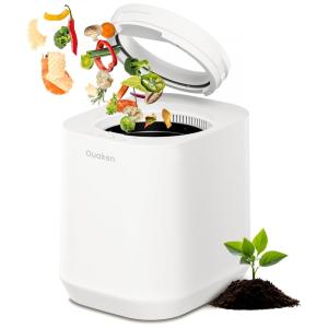 Composteira Elétrica de Cozinha Ouaken 4L Branco Smart Auto-Limpeza 120V