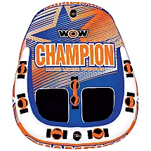 Boia Rebocável Inflável Para 2 Pessoas, Resistente, WOW SPORTS 21 1000, Laranja