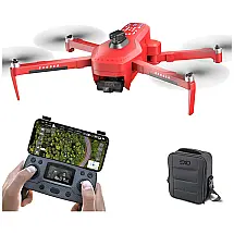 Drone com Câmera 4K e Bateria de Longa Duração, 3 Eixos, Ideal para Adultos, EXO X7, Vermelho