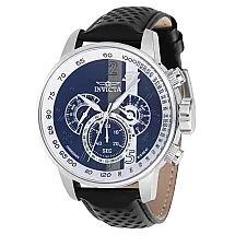 Relgio masculino Invicta S1 Rally - 48mm, branco e preto, estilo esportivo e sofisticado.