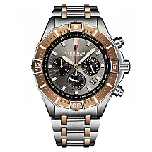 Relógio Cronógrafo Stellar 44mm com Movimento de Quartzo Japonês