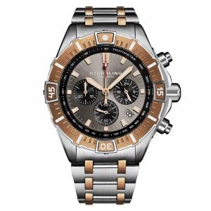 Relógio Cronógrafo Stellar 44mm com Movimento de Quartzo Japonês