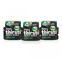 Gotas Aromatizantes Ninja Thirsti Zero Refrigerante Sabor Limão Zero Açúcar Zero Calorias Pacote 3 Unidades