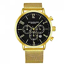 Relógio Masculino Stuhrling Monaco 3932 Quartzo 41mm, Dourado