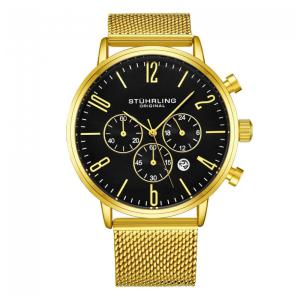 Relógio Masculino Stuhrling Monaco 3932 Quartzo 41mm, Dourado