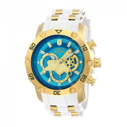 Relógio Masculino Pro SCUBA - 50mm. Dourado. Branco 23423