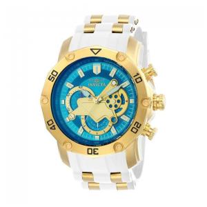 Relógio Masculino Pro SCUBA - 50mm. Dourado. Branco 23423