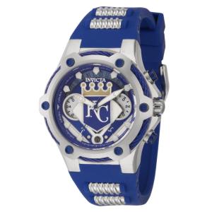 Relgio unissex MLB Kansas City Royals - 40 mm. Ao. Azul 43523