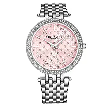 Relgio Stuhrling Soiree 3962 Clssico 39mm - Rosa e Prata