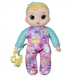 Boneca Macia e Fofa 27 cm com Acessório de Mordedor para Crianças Acima de 3 Anos, Baby Alive, Cabelo Loiro