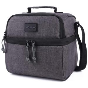 MORIOX Bolsa Térmica Portátil 6L, Mantém Quente, Frio Por até 5H, Cinza