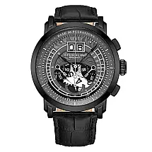 Relógio Masculino Stuhrling 4013.3 Quartzo 44mm com Cronográfo, Preto